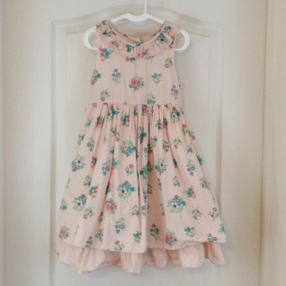 Laura Ashley London Pink Floral Dress Size 6 - Picture 8 of 10